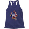 American Flag Q Fire Racerback Tank