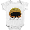 roam sweet roam slouchy Baby Onesie