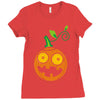 pumpkin! Ladies Fitted T-Shirt