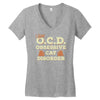i have o.c.d obsessive cat disorder Women's V-Neck T-Shirt