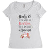 red head unicorn Women's Triblend Scoop T-shirt