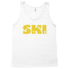 born to ski forced to work Tank Top