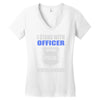 i stand with officer Women's V-Neck T-Shirt