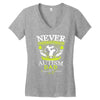 The Power Of An Autism Dad Women's V-Neck T-Shirt