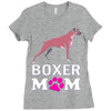 love boxer dog mom funny Ladies Fitted T-Shirt