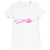 jake paul signature pink Ladies Fitted T-Shirt