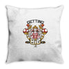 peach's gym Throw Pillow