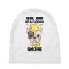 snoring gentleman Baby Beanies