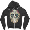 men's pura vida sugar skull Zipper Hoodie