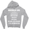 Super November Girl Zipper Hoodie