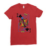 catdog playing card Ladies Fitted T-Shirt
