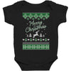 merry christmas ugly christmas sweater Baby Bodysuit