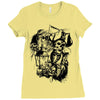 skull pirate Ladies Fitted T-Shirt