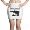 elephants never forget and they never forgive t shirt funny mens tee n Mini Skirts