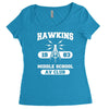 hawking av club middle school Women's Triblend Scoop T-shirt