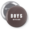 boys with abs Pin-back button