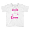 Celebrating With the 6th Birthday Queen Toddler T-shirt