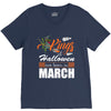 Halloween Kings Are Born In March V-Neck Tee