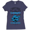 I Don't Need Therapy Just to Go Scuba Diving Ladies Fitted T-Shirt