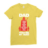 dad you're my hero Ladies Fitted T-Shirt