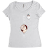Peek a Boo with Pocket Baby Boy Women's Triblend Scoop T-shirt