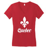 quebec canada Women's V-Neck T-Shirt
