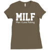milf man i love fishing funny porn fisherman cool Ladies Fitted T-Shirt