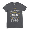 legendary riders are born in 1963 Ladies Fitted T-Shirt