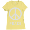 peace sign Ladies Fitted T-Shirt