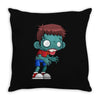 walkers zombie boy Throw Pillow