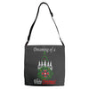 dreaming of a white christmas Adjustable Strap Totes