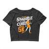 shamble to the cure zombie 5k Crop Top