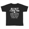 I Love You Aunt Toddler T-shirt