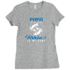 Papa is my Name Fishing Is My Game Ladies Fitted T-Shirt