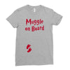 Muggle On Board Red Ladies Fitted T-Shirt