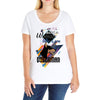 who loves doberman Ladies Curvy T-Shirt