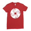 dj remix funny mens Ladies Fitted T-Shirt