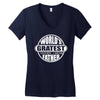 worlds greatest farter father Women's V-Neck T-Shirt