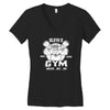 sloth's gym Women's V-Neck T-Shirt