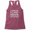movie quotes Racerback Tank