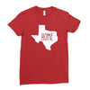 home texas outline Ladies Fitted T-Shirt