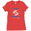Dad is my Name Fishing Is My Game Ladies Fitted T-Shirt