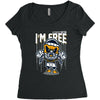 breaking out Women's Triblend Scoop T-shirt