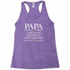 papa man myth legend Racerback Tank