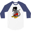 mickey rat 3/4 Sleeve Shirt