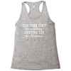 the tree isn't the only getting lit this christmas Racerback Tank
