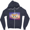 Orange cat Zipper Hoodie