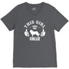 This Girl Loves Her Collie V-Neck Tee
