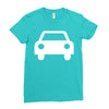 car Ladies Fitted T-Shirt