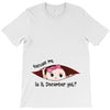 December Peeking Out Baby Girl T-Shirt